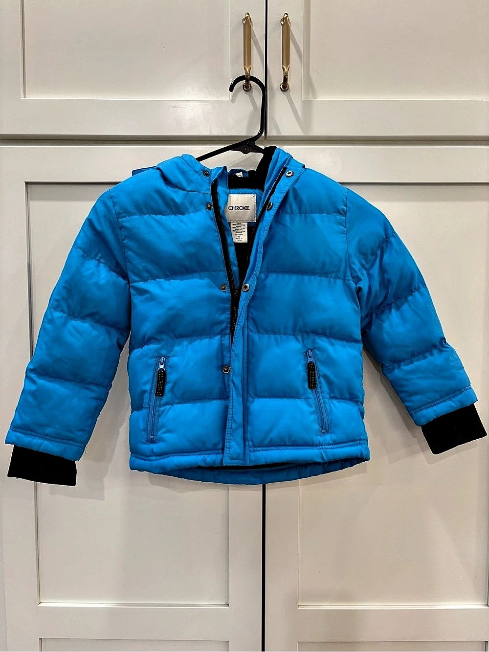 Cherokee Boys Blue Puffer Jacket Size 4T